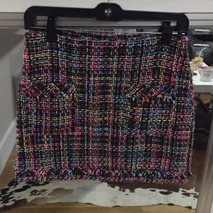 Tweed multicolor skirt